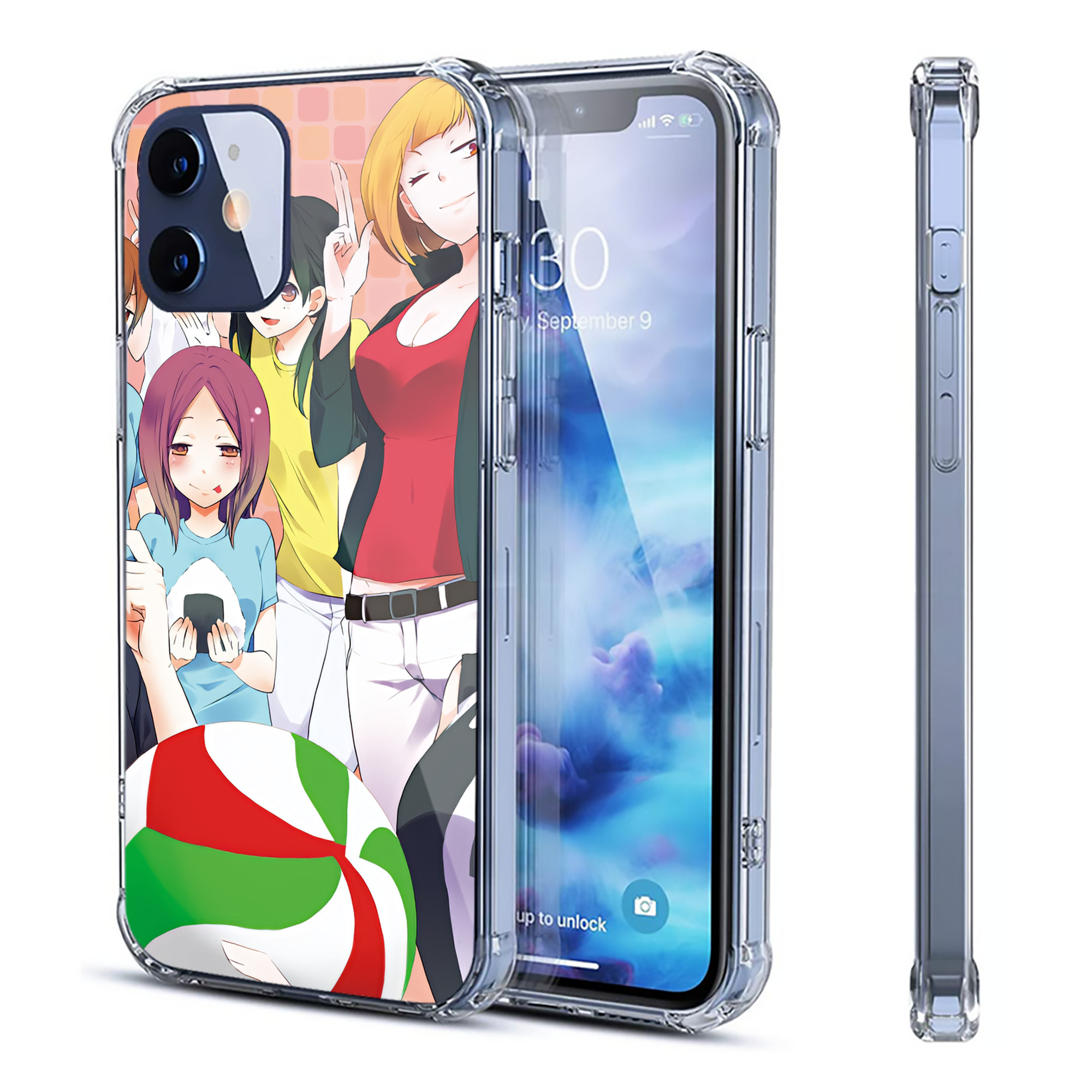 （画像用） ハイキュー!! Haikyu!! 【iPhone 12シリーズ対応】透明スマホケース（クリアソフトケース）